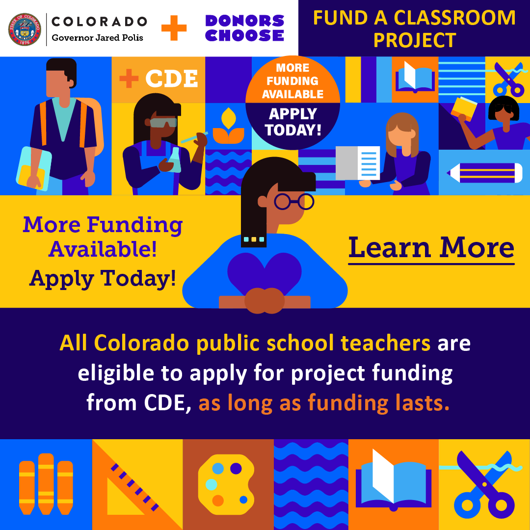 DonorsChoose + GEER additional funding Instagram Graphic - 1024 x 512 pixels