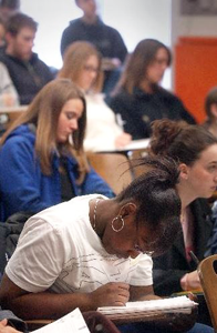 Students in a lecture